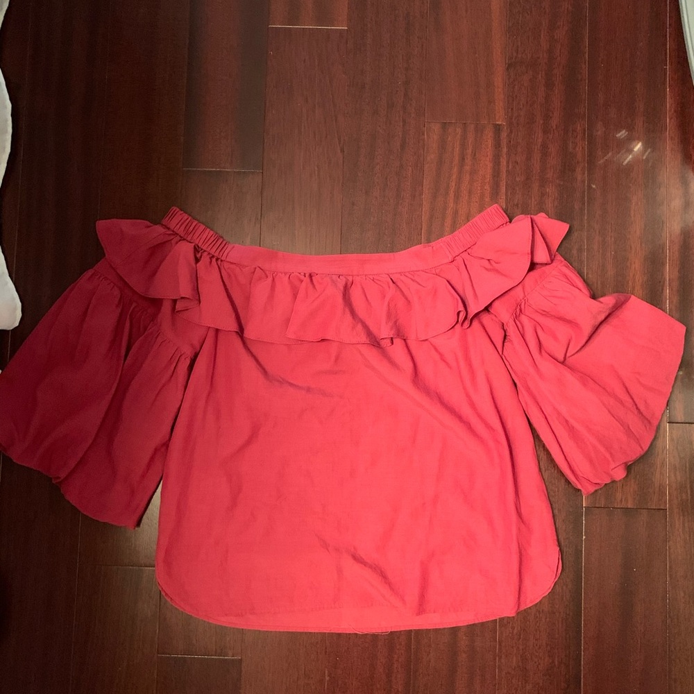 Off the shoulder flowy top